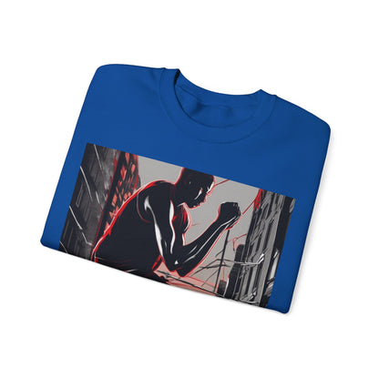 boostlete-am-crew-scene-runner-high-retro-0268 — Unisex Heavy Blend Crewneck Sweatshirt (Gildan)