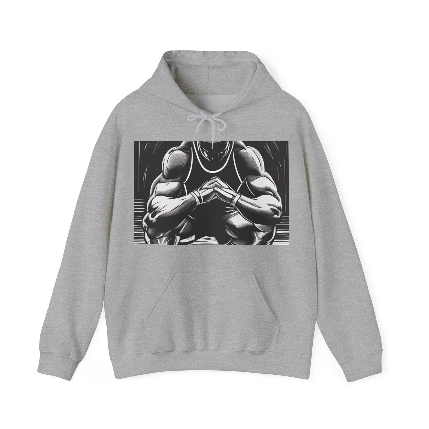 boostlete-pr-season-scene-athlete-outline-athletic-0144 — Unisex Heavy Blend Hooded Sweatshirt (Gildan)