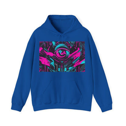 boostlete-iron-intent-type-eyes-up-forward-big-line-art-0065 — Unisex Heavy Blend Hooded Sweatshirt (Gildan)
