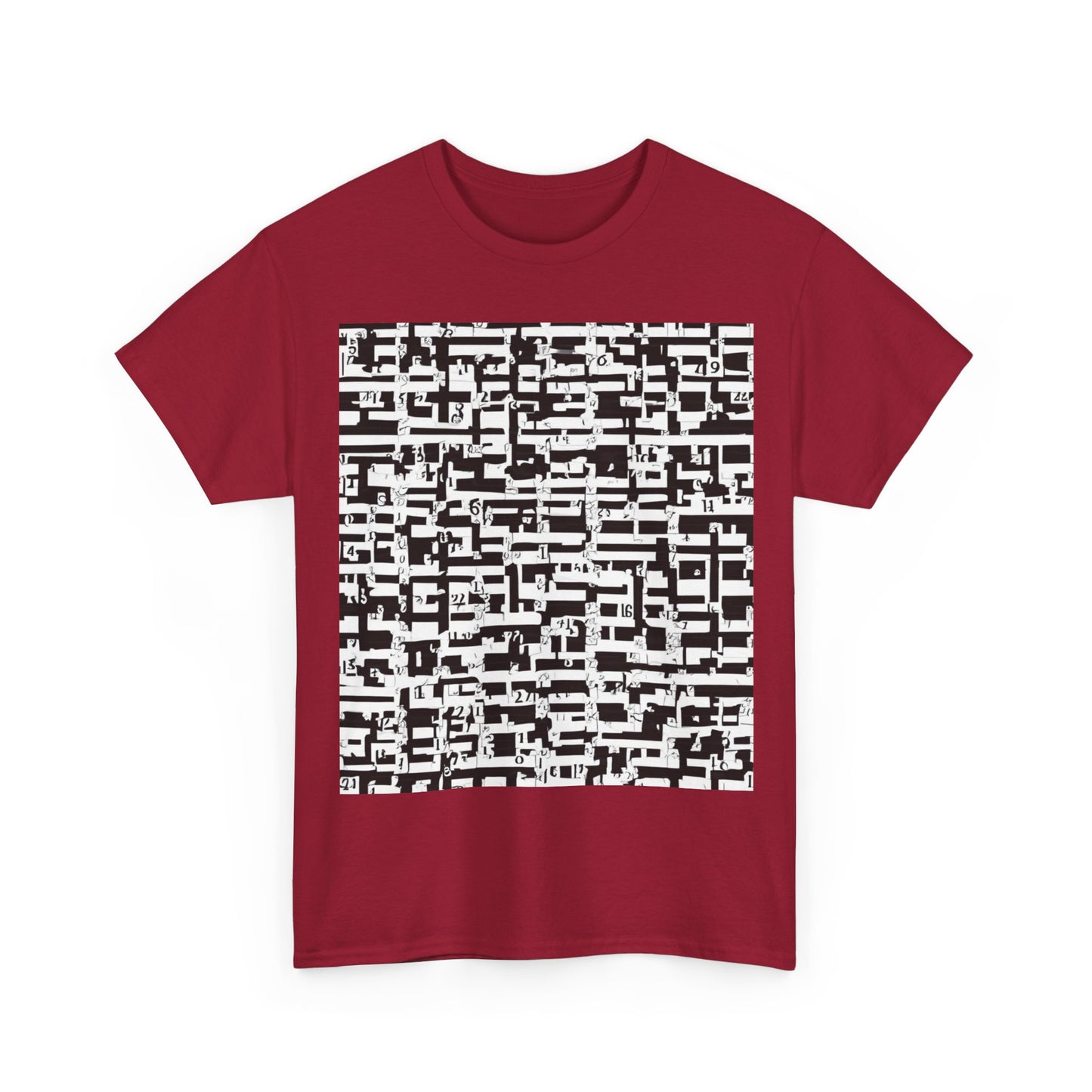 boostlete-iron-intent-pattern-plate-number-badge-0171 — Unisex Heavy Cotton Tee (Gildan 5000)