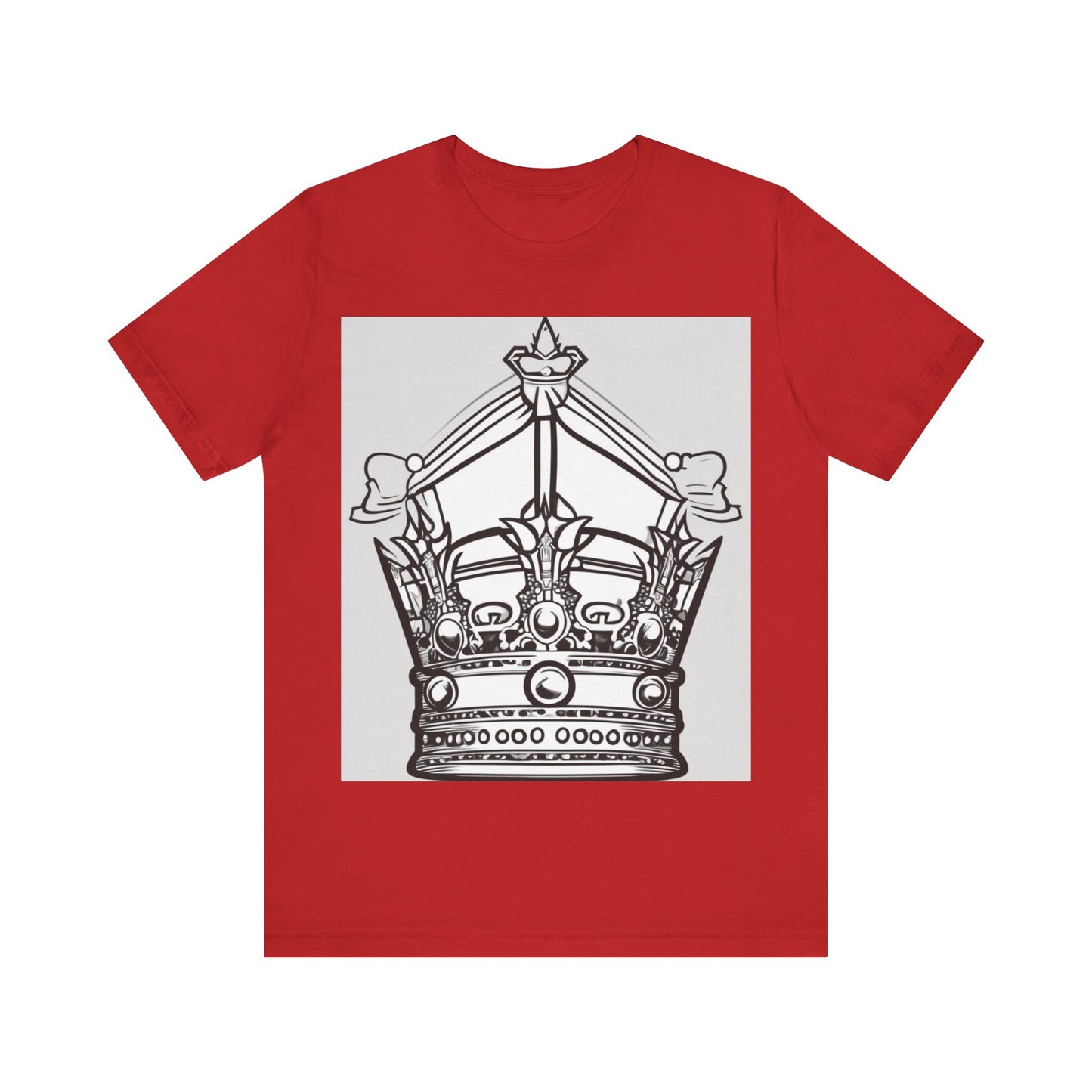 boostlete-quiet-power-icon-crown-outline-badge-0130 — Unisex Jersey Short Sleeve (B+C 3001)