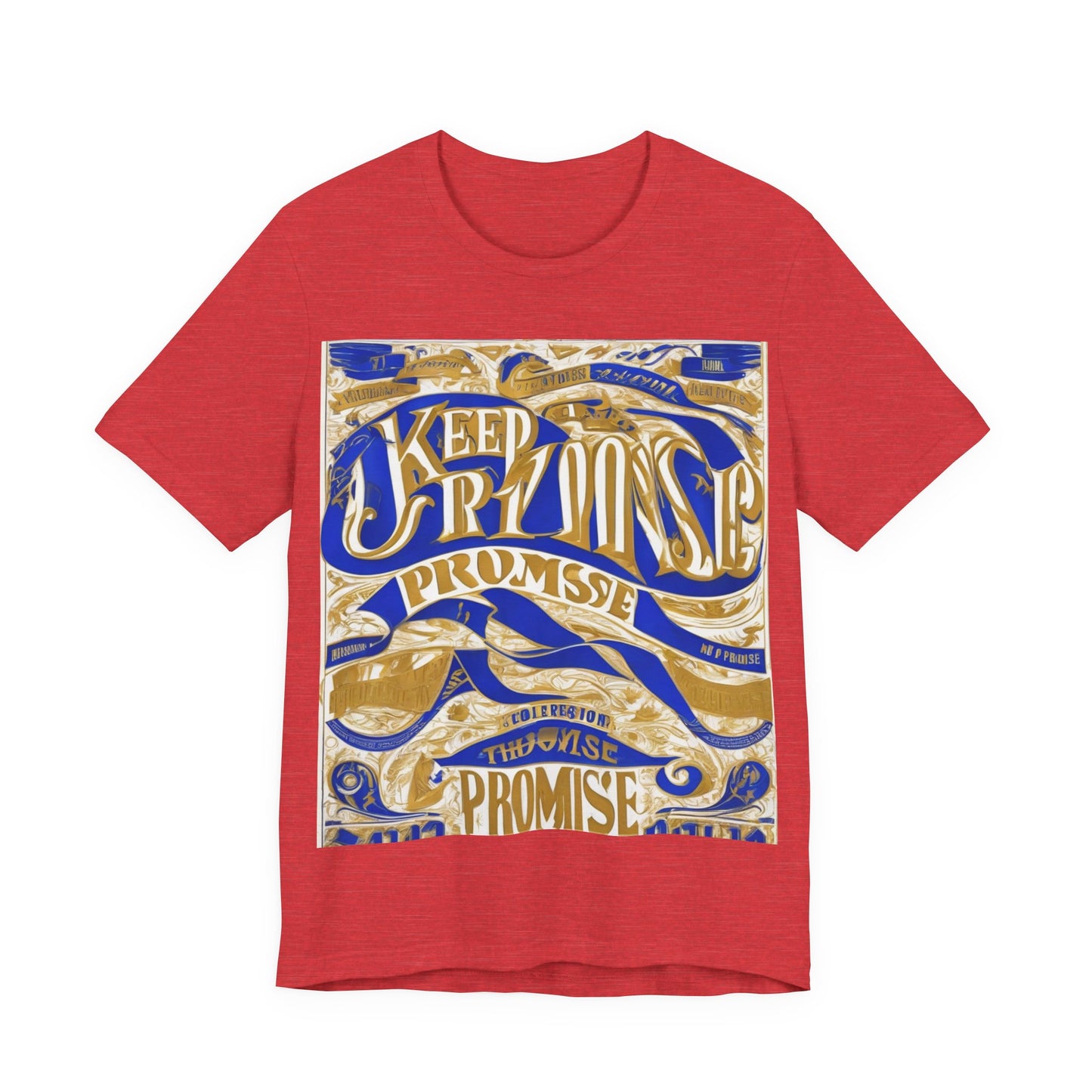 boostlete-am-crew-type-keep-the-promise-split-engraved-0101 — Unisex Jersey Short Sleeve (B+C 3001)