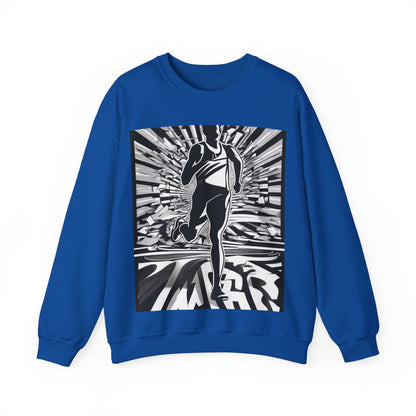 boostlete-field-day-scene-marathoner-3d-athletic-0116 — Unisex Heavy Blend Crewneck Sweatshirt (Gildan)