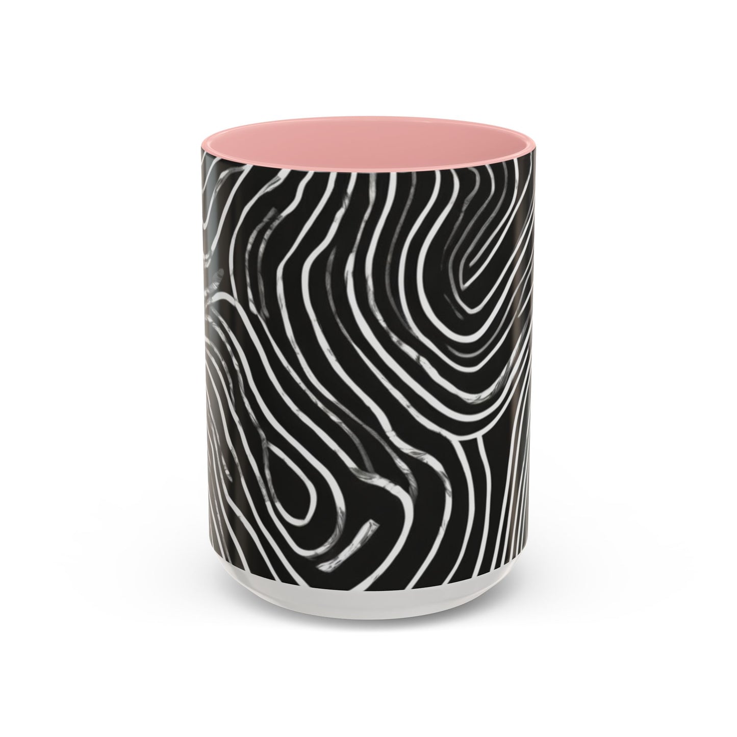 boostlete-field-day-pattern-topographic-badge-0307 — Accent Mug 11oz/15oz