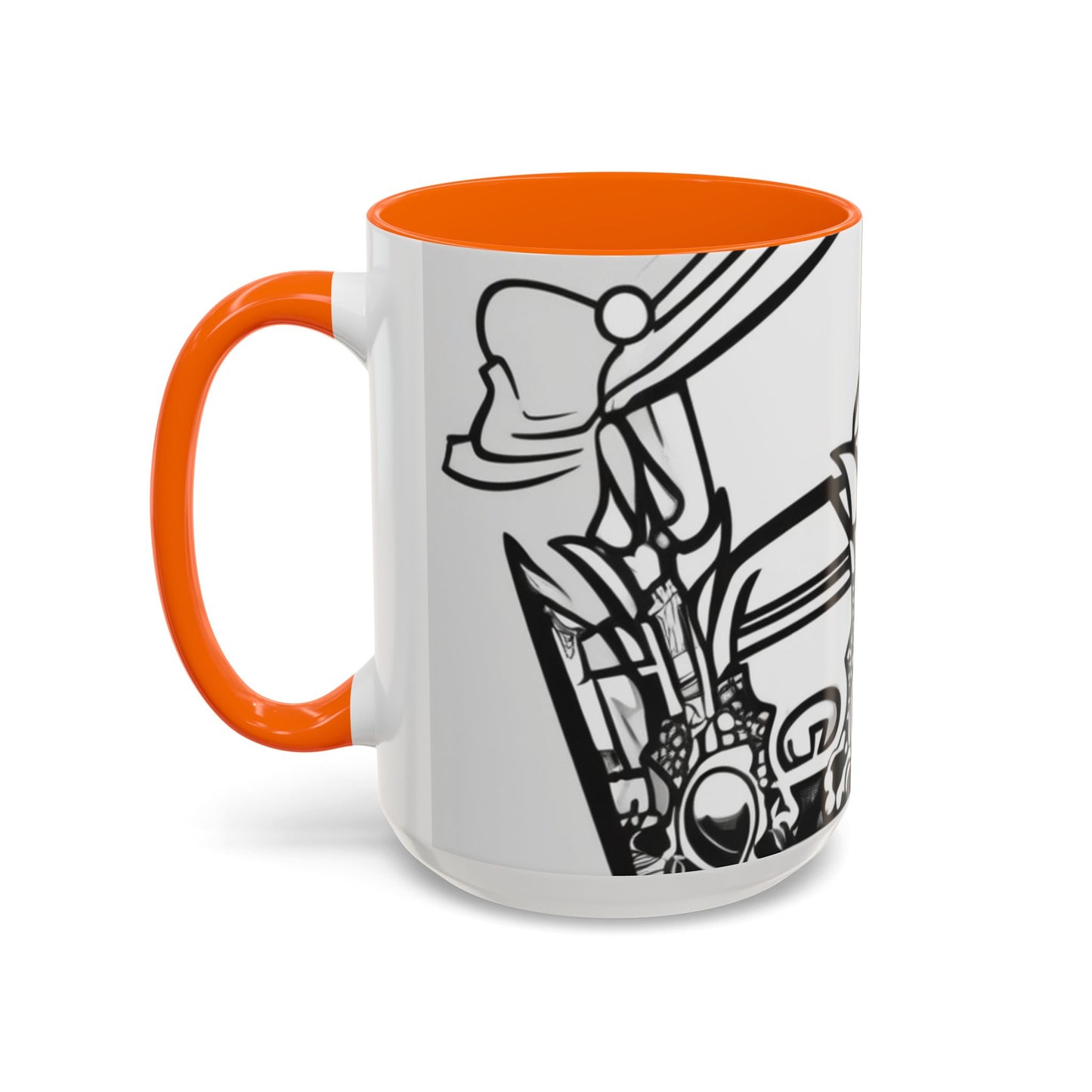 boostlete-quiet-power-icon-crown-outline-badge-0130 — Accent Mug 11oz/15oz