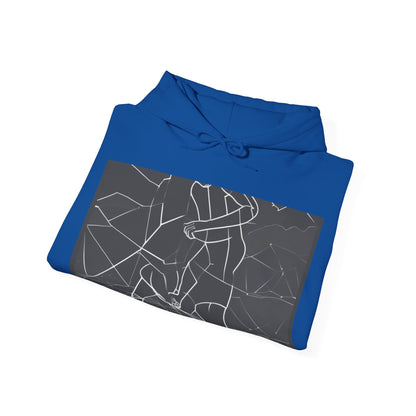 boostlete-pr-season-scene-runner-outline-geometric-1072 — Unisex Heavy Blend Hoodie (G18500)