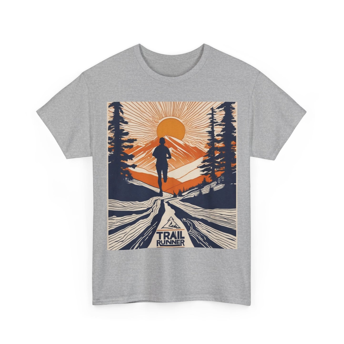 boostlete-iron-intent-scene-trail-glitch-badge-0100 — Unisex Heavy Cotton Tee (Gildan 5000)