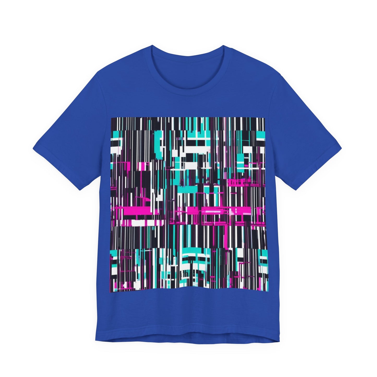 boostlete-am-crew-pattern-barcode-bold-0023 — Unisex Jersey Short Sleeve (B+C 3001)