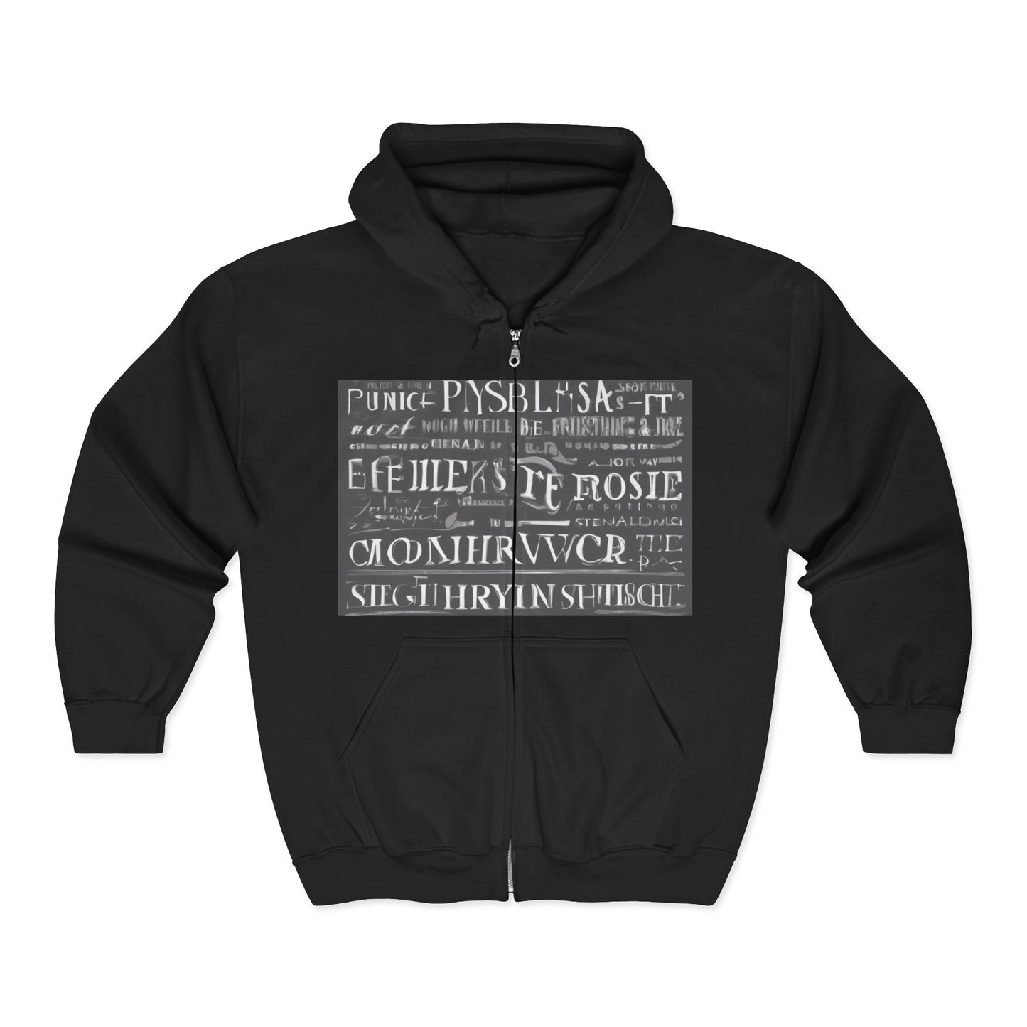 boostlete-pr-season-type-effort-is-a-choice-arc-monoline-0309 — Unisex Heavy Blend Full-Zip Hooded Sweatshirt