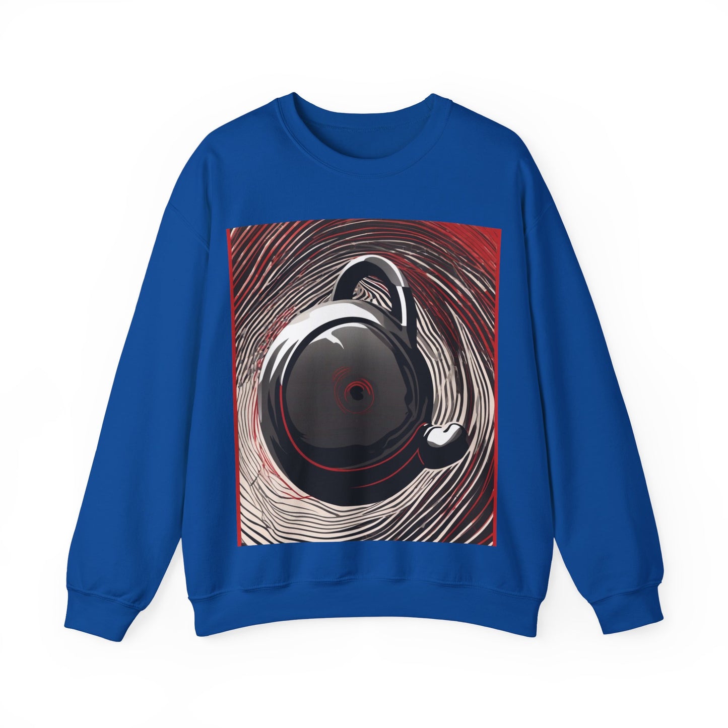 boostlete-am-crew-scene-kettlebell-motion-vector-0224 — Unisex Heavy Blend Crewneck Sweatshirt (Gildan)