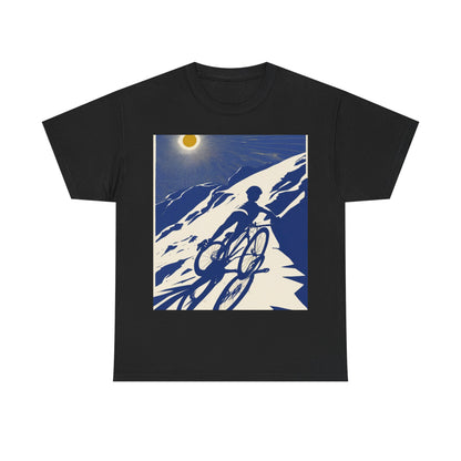 boostlete-am-crew-scene-cyclist-offset-bold-0008 — Unisex Heavy Cotton Tee (Gildan 5000)