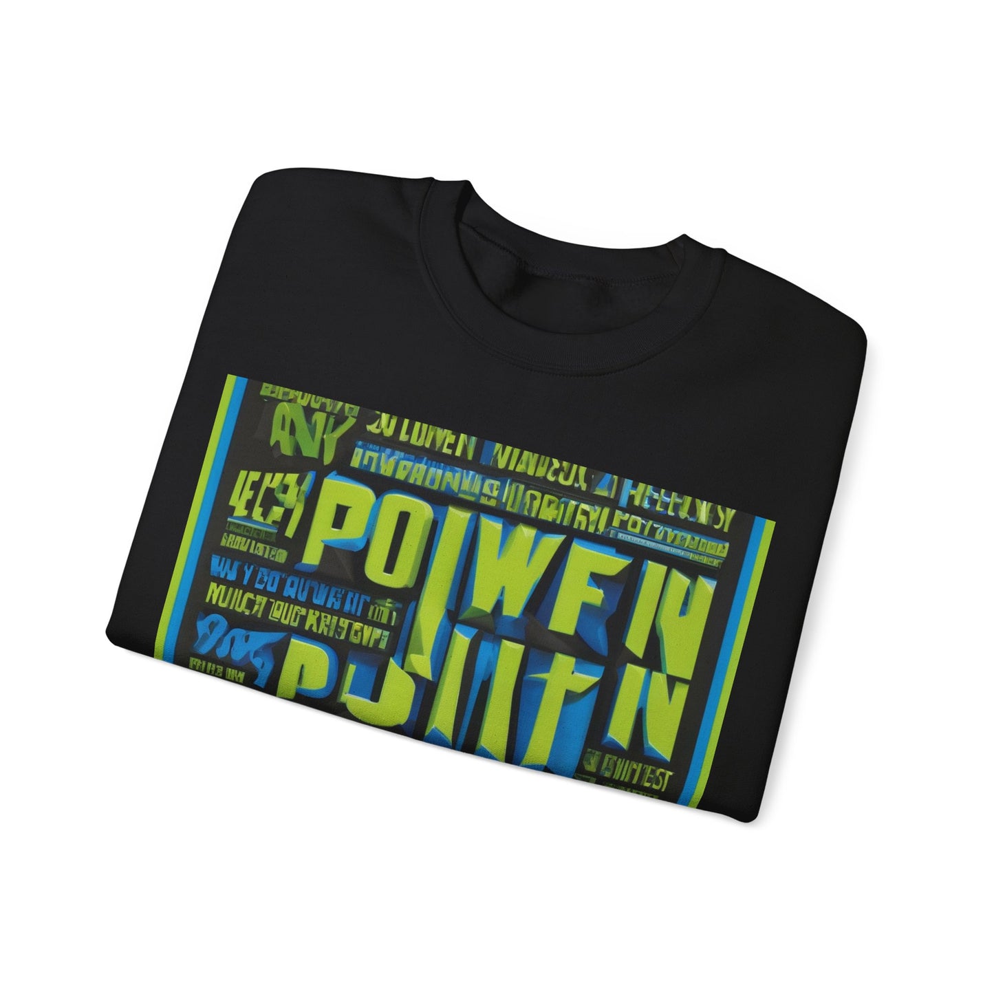boostlete-am-crew-type-power-in-quiet-arc-paper-1481 — Unisex Heavy Blend Crewneck (G18000)
