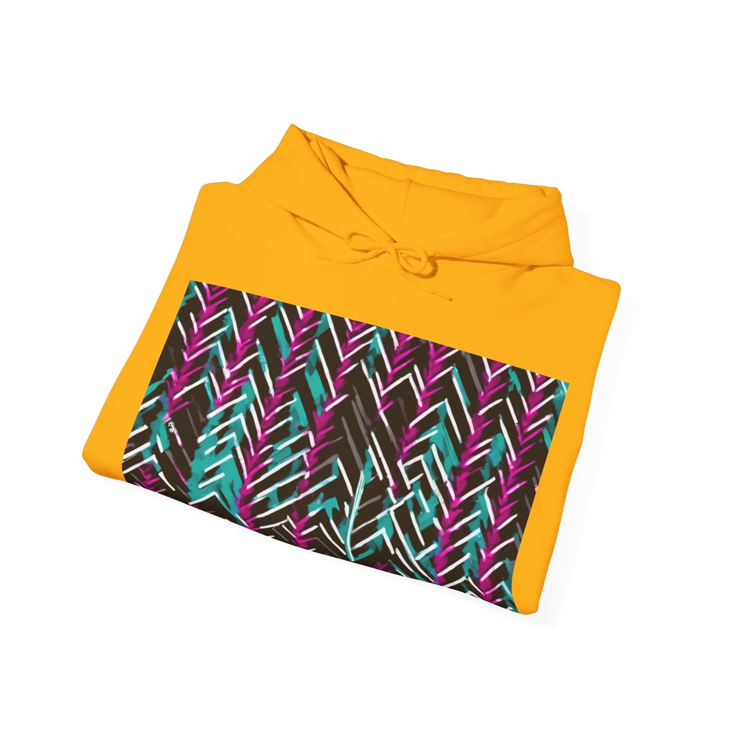 boostlete-recovery-progress-pattern-chevron-retro-0243 — Unisex Heavy Blend Hoodie (G18500)