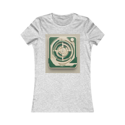 boostlete-mile-by-mile-icon-target-3d-modern-0306 — Women's Favorite Tee (B+C 6004)