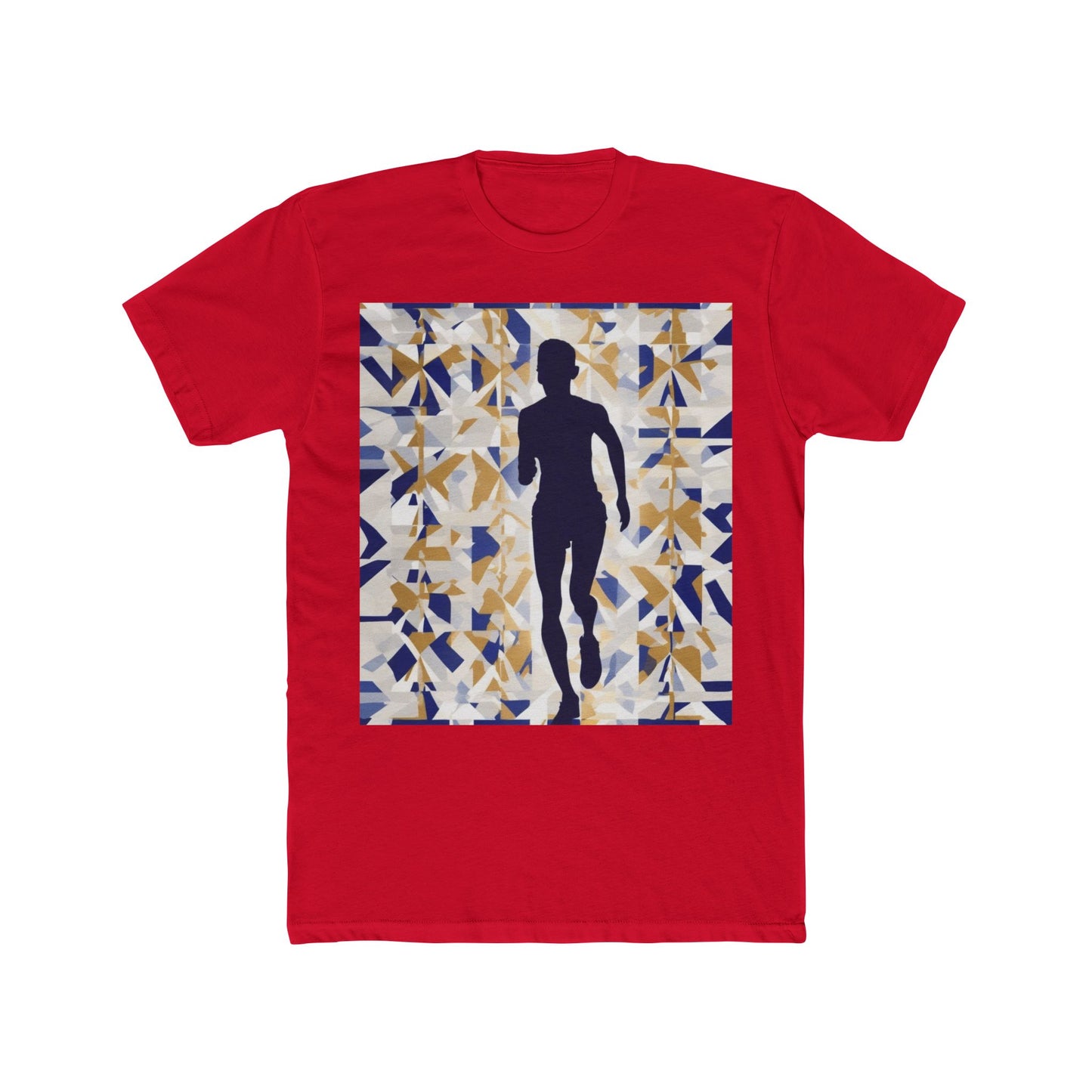 boostlete-recovery-progress-scene-marathoner-matte-geometric-0448 — Unisex Cotton Crew Tee (NL 3600)