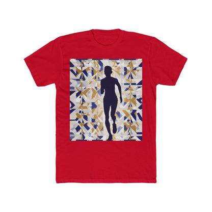 boostlete-recovery-progress-scene-marathoner-matte-geometric-0448 — Unisex Cotton Crew Tee (NL 3600)