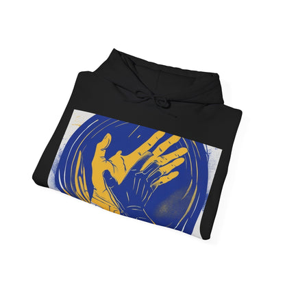 boostlete-am-crew-scene-athlete-neon-vector-0304 — Unisex Heavy Blend Hooded Sweatshirt (Gildan)