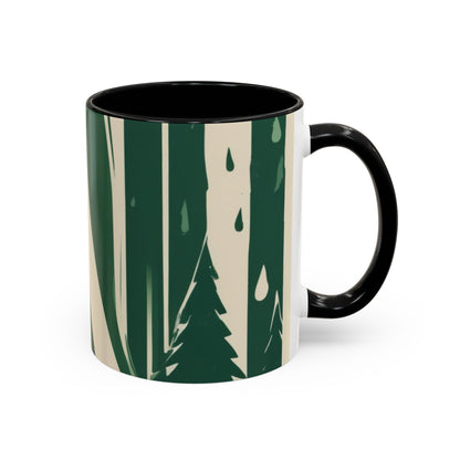 boostlete-quiet-power-icon-water-glitch-retro-0186 — Accent Mug 11oz/15oz