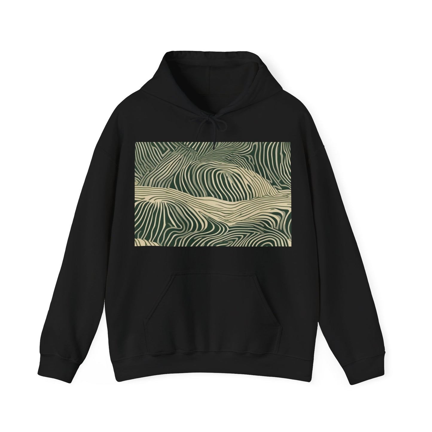 boostlete-rise-grind-pattern-topographic-modern-0403 — Unisex Heavy Blend Hooded Sweatshirt (Gildan)