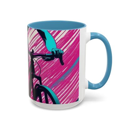 boostlete-field-day-scene-cyclist-glitch-engraved-0256 — Accent Mug 11oz/15oz