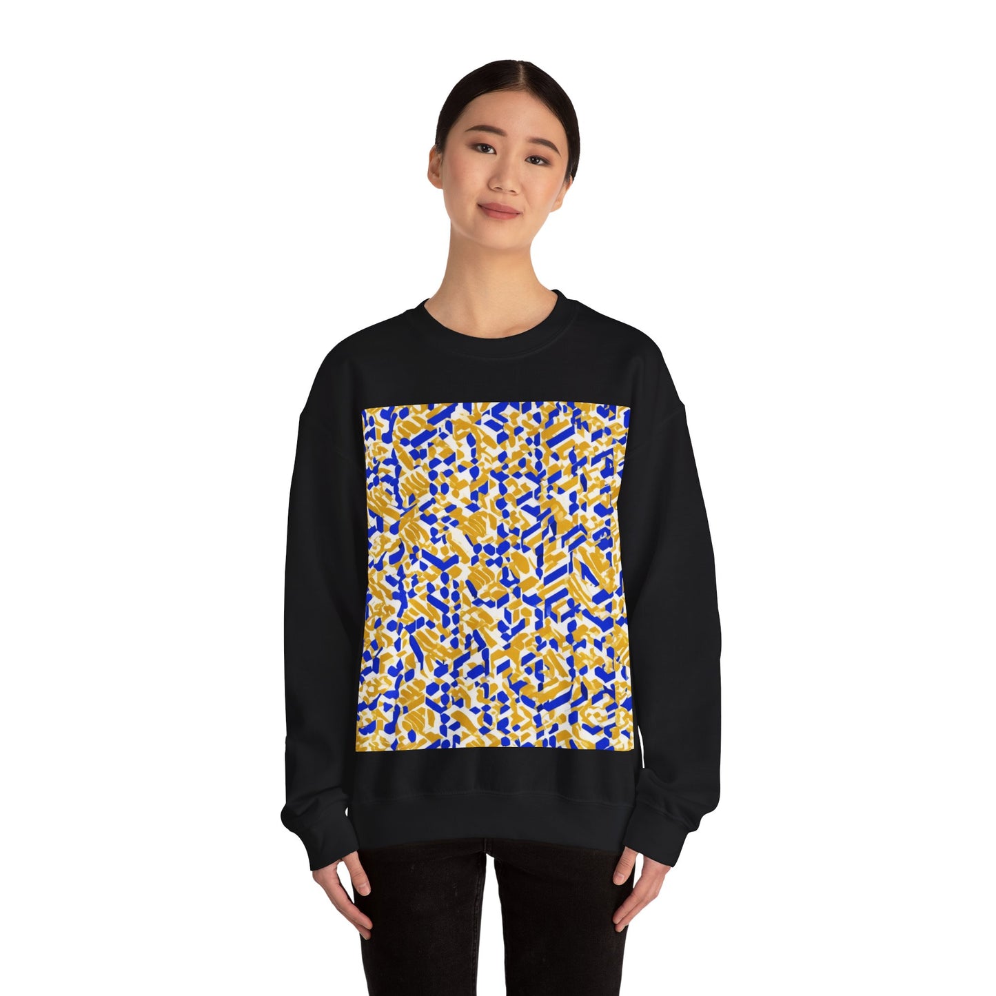 boostlete-rise-grind-pattern-sprint-isometric-0319 — Unisex Heavy Blend Crewneck Sweatshirt (Gildan)