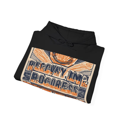 boostlete-boost-mode-type-recovery-progress-outline-over-solid-badge-0161 — Unisex Heavy Blend Hooded Sweatshirt (Gildan)