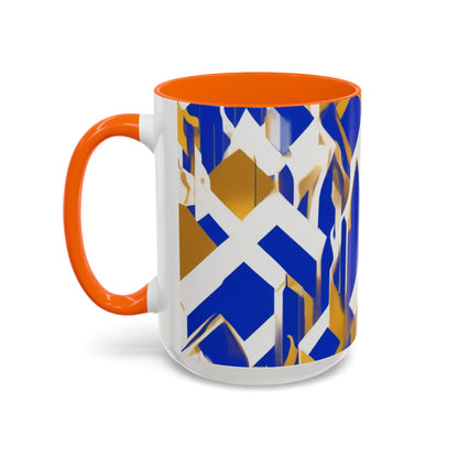 boostlete-field-day-icon-flame-glitch-geometric-0090 — Accent Mug 11oz/15oz