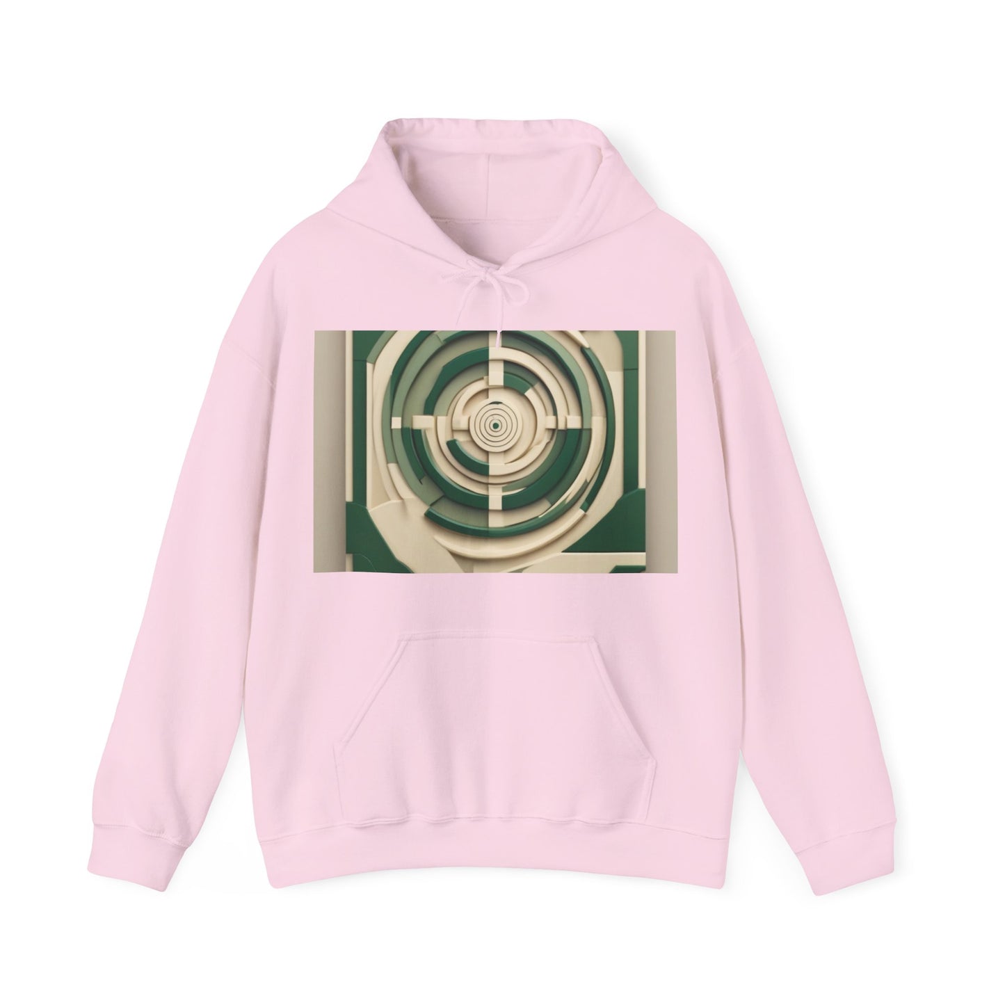 boostlete-mile-by-mile-icon-target-3d-modern-0306 — Unisex Heavy Blend Hoodie (G18500)