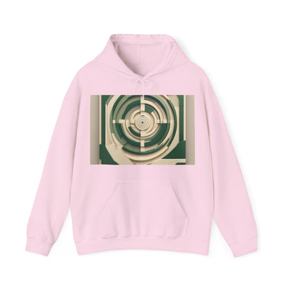 boostlete-mile-by-mile-icon-target-3d-modern-0306 — Unisex Heavy Blend Hoodie (G18500)