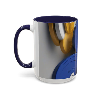 boostlete-field-day-icon-barbell-offset-geometric-0150 — Accent Mug 11oz/15oz
