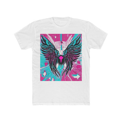 boostlete-am-crew-icon-wings-outline-line-art-0282 — Unisex Cotton Crew Tee (NL 3600)