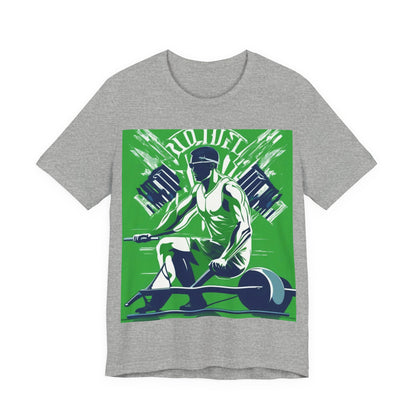 boostlete-am-crew-scene-rower-grainy-bold-0172 — Unisex Jersey Short Sleeve (B+C 3001)