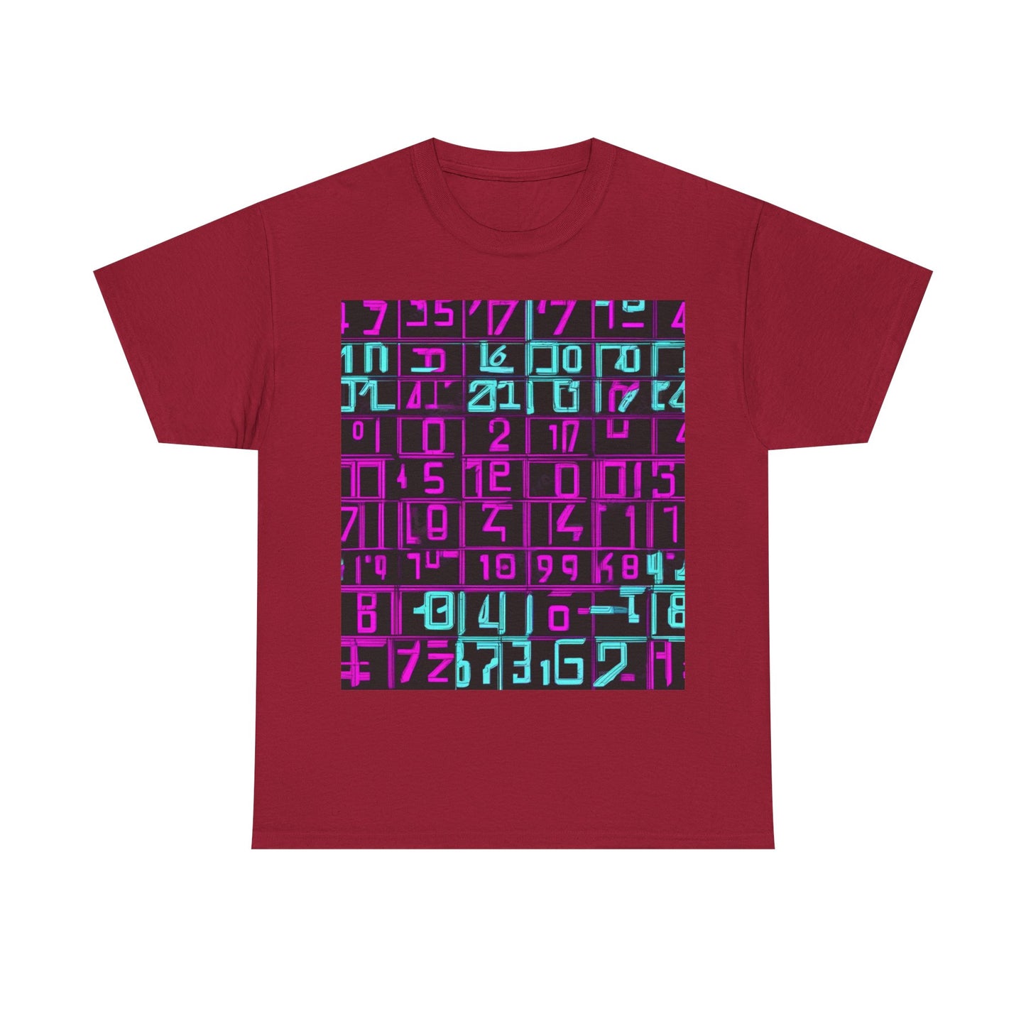 boostlete-iron-intent-pattern-plate-number-retro-0227 — Unisex Heavy Cotton Tee (Gildan 5000)