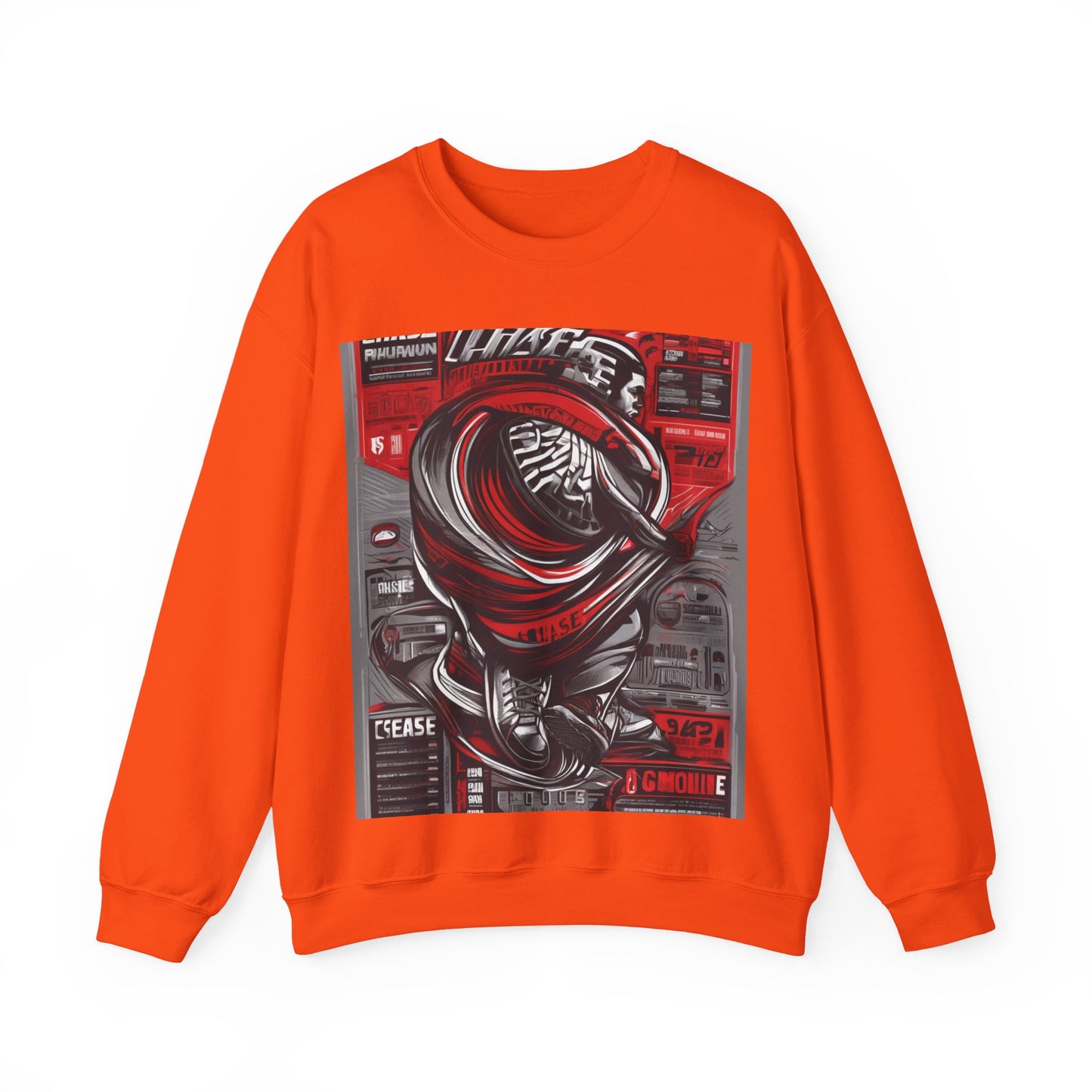 boostlete-field-day-type-chase-capacity-big-monoline-0813 — Unisex Heavy Blend Crewneck (G18000)