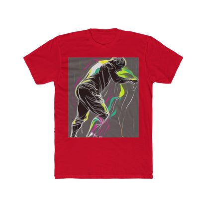 boostlete-iron-intent-scene-athlete-neon-monoline-0140 — Unisex Cotton Crew Tee (NL 3600)