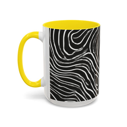 boostlete-field-day-pattern-topographic-badge-0307 — Accent Mug 11oz/15oz