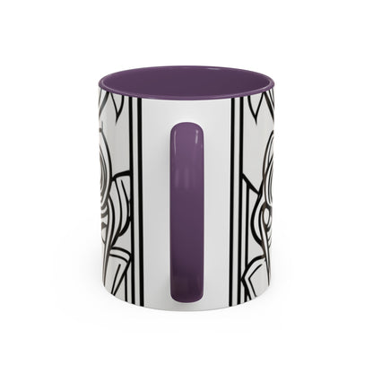 boostlete-boost-mode-icon-crown-offset-line-art-0190 — Accent Mug 11oz/15oz