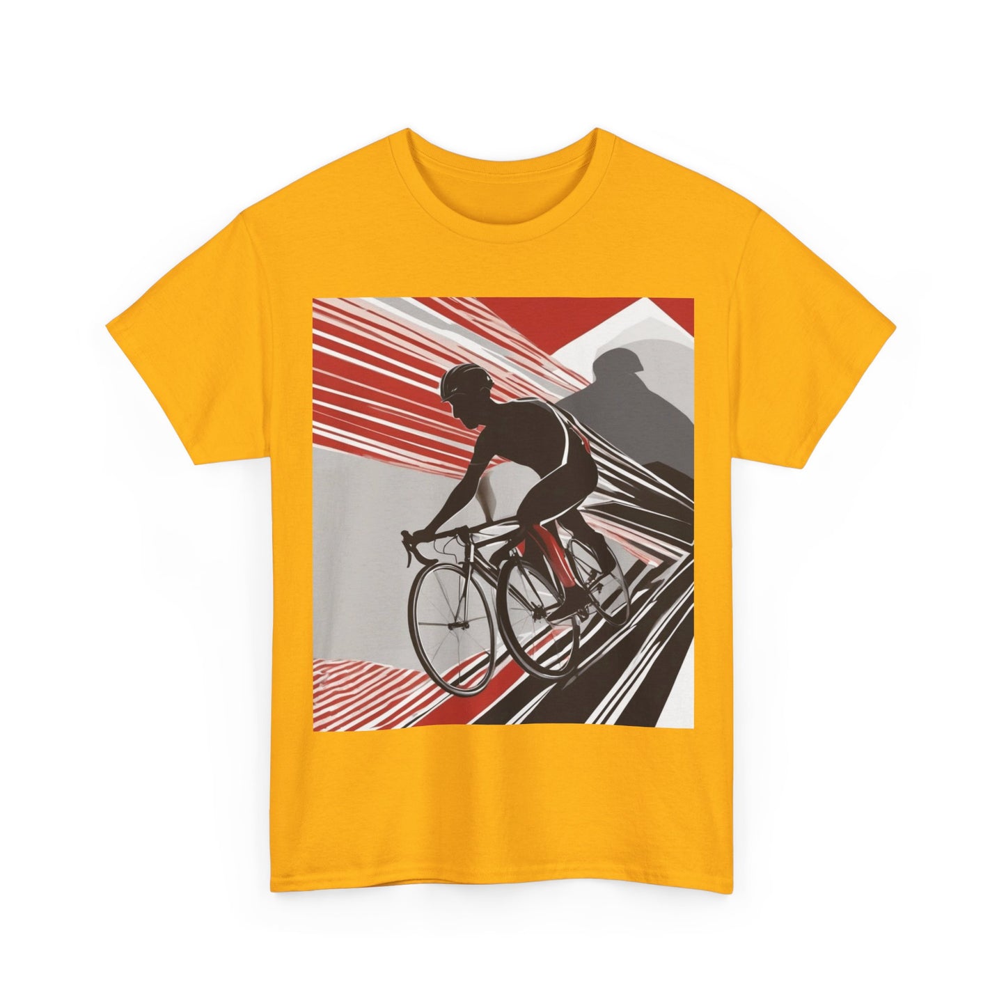 boostlete-boost-mode-scene-cyclist-speed-geometric-0208 — Unisex Heavy Cotton Tee (Gildan 5000)