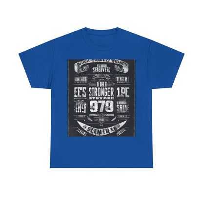 boostlete-rise-grind-type-stronger-every-rep-big-blueprint-0153 — Unisex Heavy Cotton Tee (Gildan 5000)