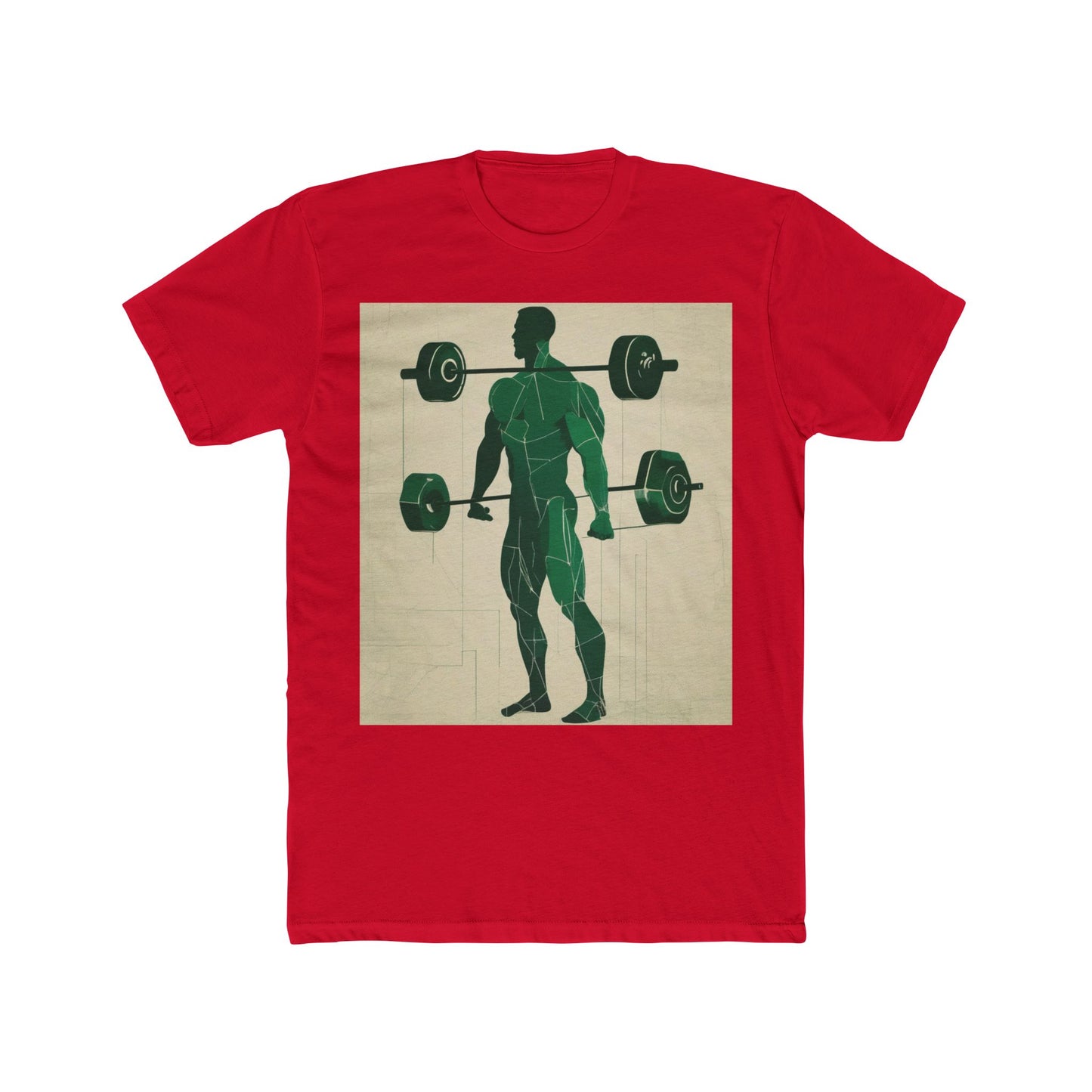 boostlete-boost-mode-scene-deadlift-glitch-blueprint-0044 — Unisex Cotton Crew Tee (NL 3600)