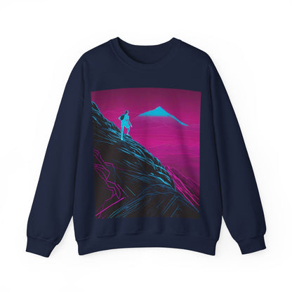 boostlete-boost-mode-scene-trail-neon-blueprint-0832 — Unisex Heavy Blend Crewneck (G18000)