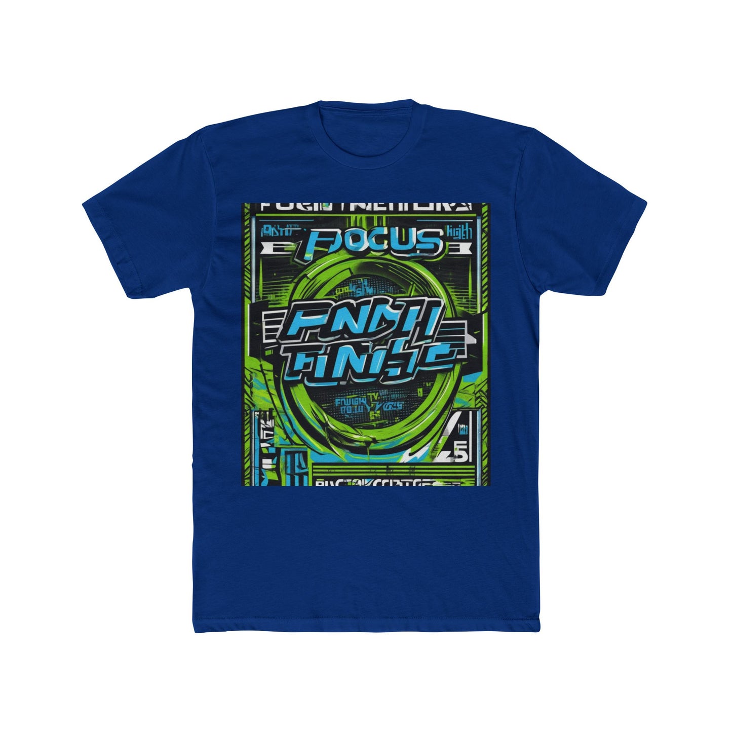 boostlete-iron-intent-type-focus-finish-big-retro-0177 — Unisex Cotton Crew Tee (NL 3600)