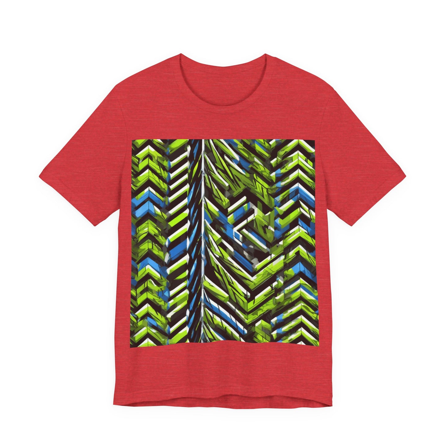 boostlete-rise-grind-pattern-chevron-isometric-0195 — Unisex Jersey Short Sleeve (B+C 3001)