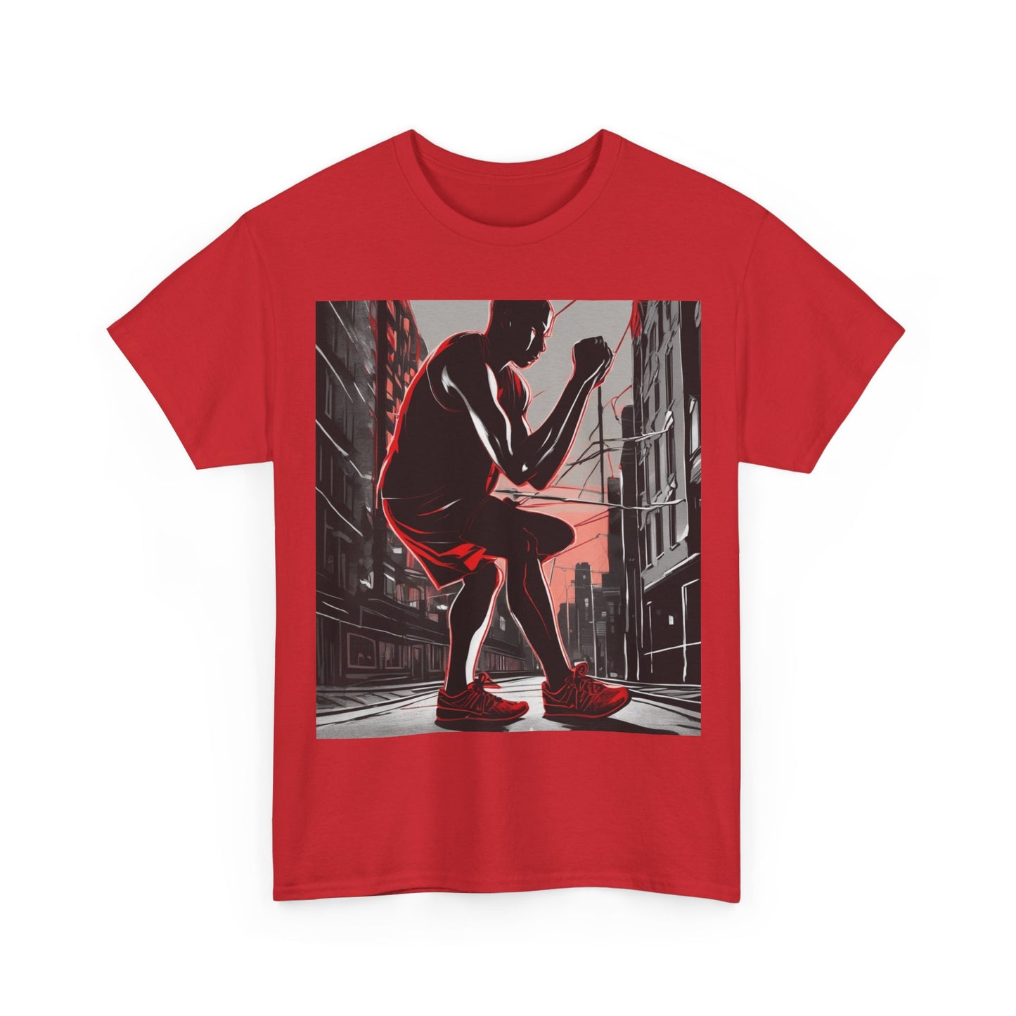 boostlete-am-crew-scene-runner-high-retro-0268 — Unisex Heavy Cotton Tee (Gildan 5000)
