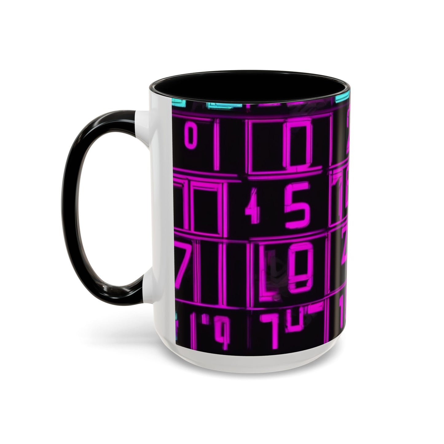 boostlete-iron-intent-pattern-plate-number-retro-0227 — Accent Mug 11oz/15oz