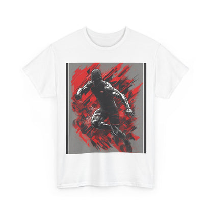 boostlete-field-day-scene-sprinter-glitch-badge-0284 — Unisex Heavy Cotton Tee (Gildan 5000)