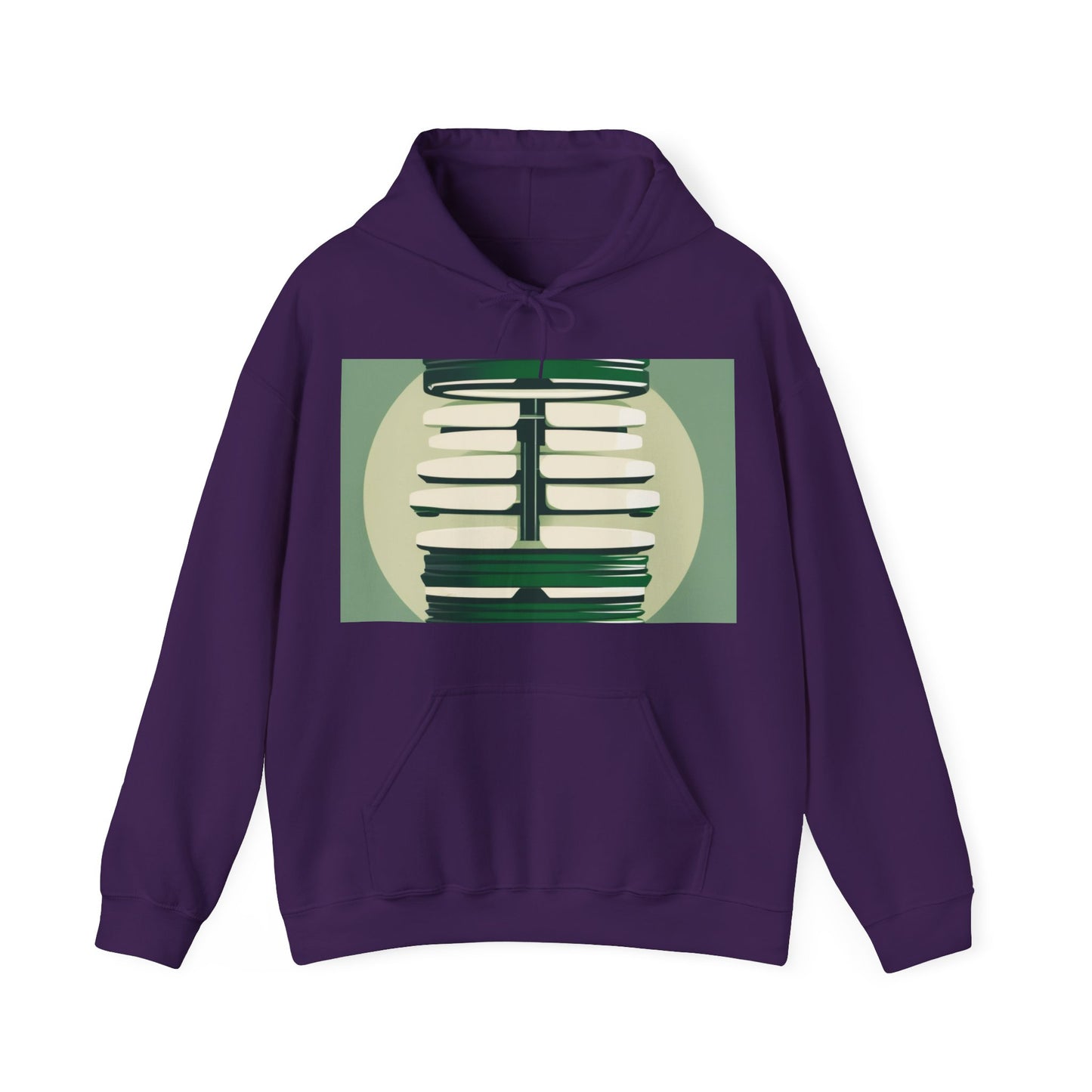 boostlete-recovery-progress-icon-barbell-glitch-vector-1746 — Unisex Heavy Blend Hoodie (G18500)