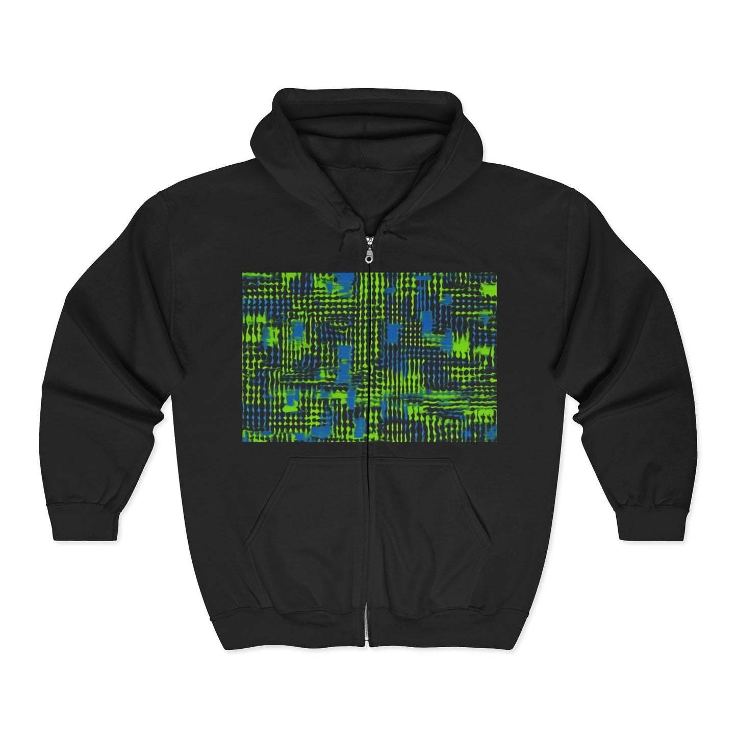 boostlete-pr-season-pattern-audio-industrial-0043 — Unisex Heavy Blend Full-Zip Hooded Sweatshirt