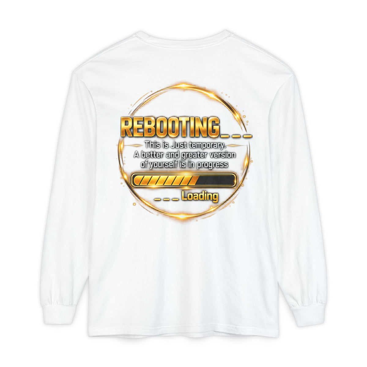 Rebooting Loading Graphic Long Sleeve T-Shirt