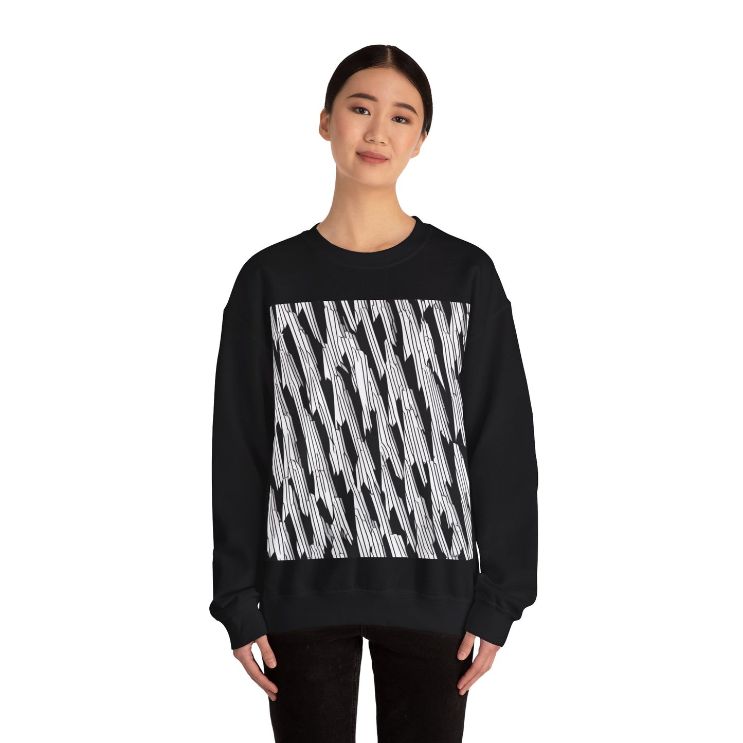 boostlete-iron-intent-pattern-micro-isometric-0199 — Unisex Heavy Blend Crewneck Sweatshirt (Gildan)